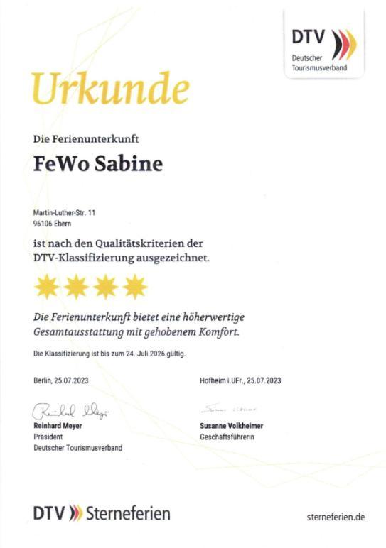 Fewo Sabine Ebern Dış mekan fotoğraf